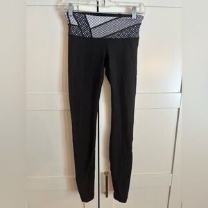 Lululemon Colorful Waistband Leggings size 4 vintage athletic comfy casual